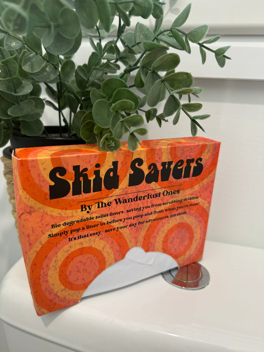 Skid Savers - Biodegradable toilet bowl liners