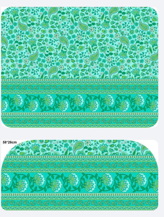 Step & Floor Mat SET - Teal