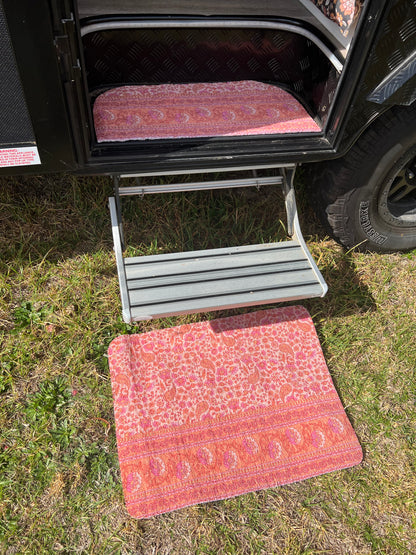 Step & Floor Mat SET - Just Peachy