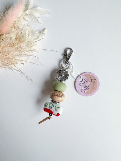 Wanderlust caravan keychains