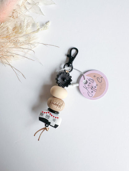 Wanderlust caravan keychains