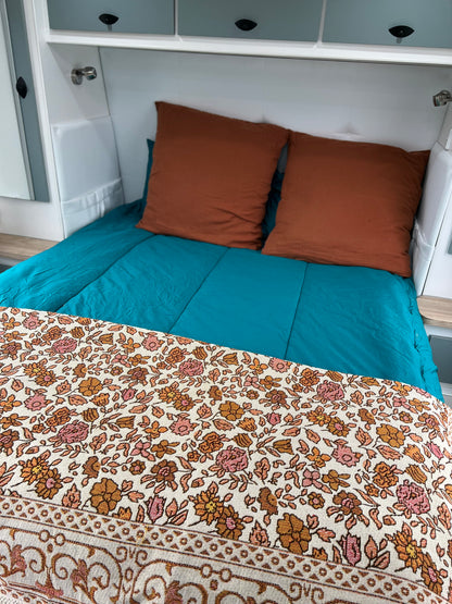 CLEARANCE- Teal Main bedding set