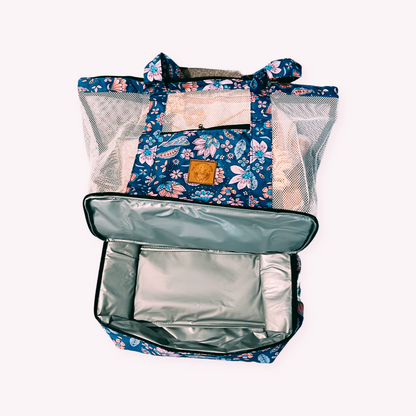 Wanderlust Beach Bag - Bluebells Print