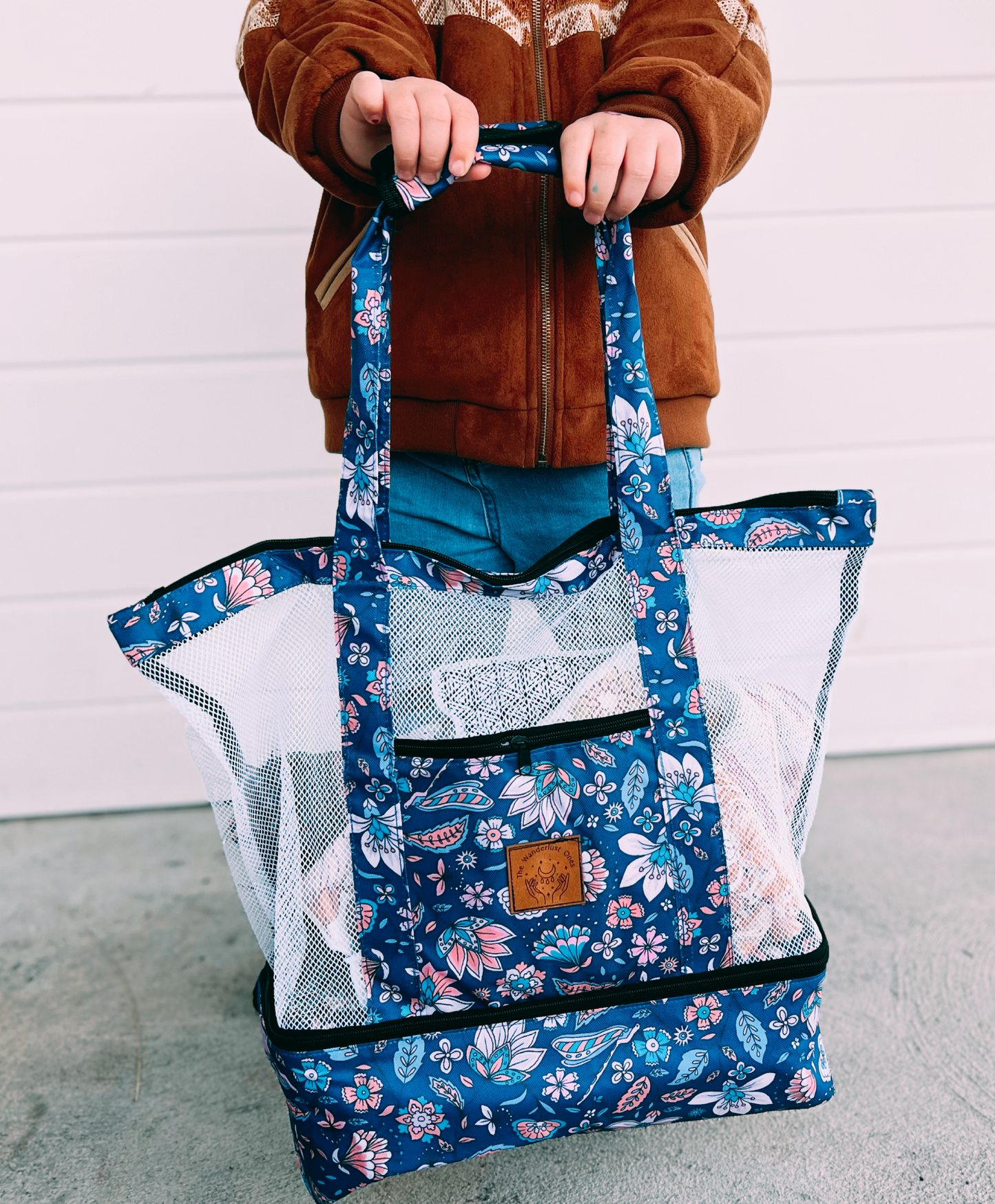 Wanderlust Beach Bag - Bluebells Print