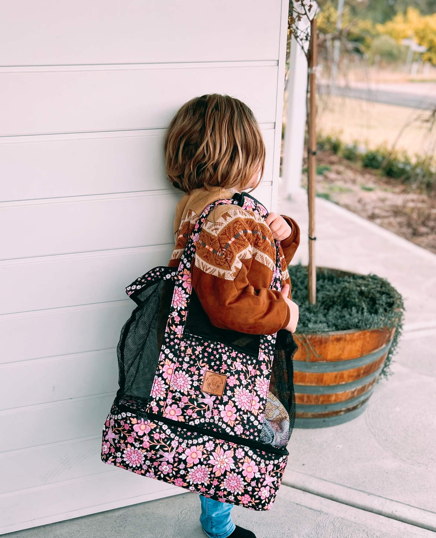 Wanderlust Beach Bag - Birdie Print