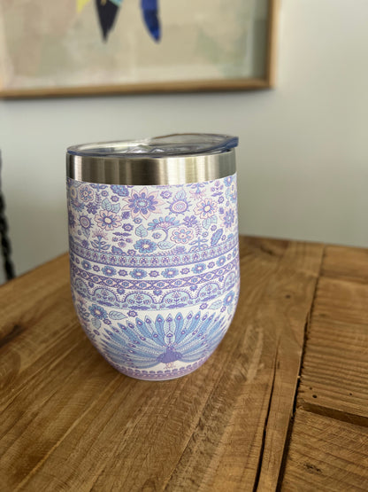 Peacock Floral insulated cup